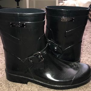 COACH women’s Lester rain boots